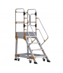Échelle 4 marches avec plateforme industrielle ep3 CAGSAN