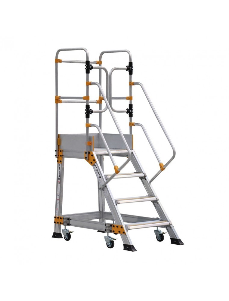 Échelle 4 marches avec plateforme industrielle ep3 CAGSAN
