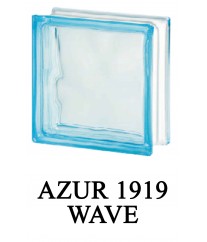 Brique en verre AZUR 1919 WAVE
