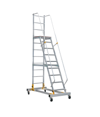 Échelle à plateforme de magasin aluminium 2,5 m rd0012 CAGSAN