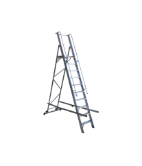 Échelle à plateforme pliante aluminium kp13 CAGSAN