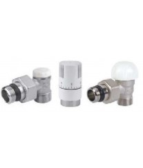Kit robinet radiateur thermostatique blanc V12110 Carlo Poletti