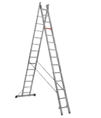 Échelle transformable 2 plans aluminium 14 marches CAGSAN