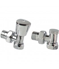 Couple robinet radiateur PEX chrome Arco