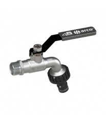 Robinet jardin chromé manette noire ARCO