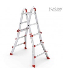 Échelle Articulée Aluminium 3×4 Marches CAGSAN – 3,05 M CK305T Toros