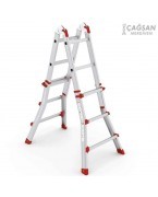 Échelle articulée aluminium Toros CK417T 4 × 4 marches 4,17 m