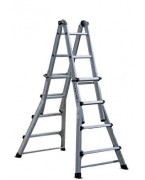 Échelle articulée aluminium TeleSky 5 × 4 marches 4,72 m