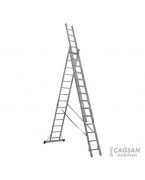 Échelle transformable 3 plans aluminium 14 marches CAGSAN