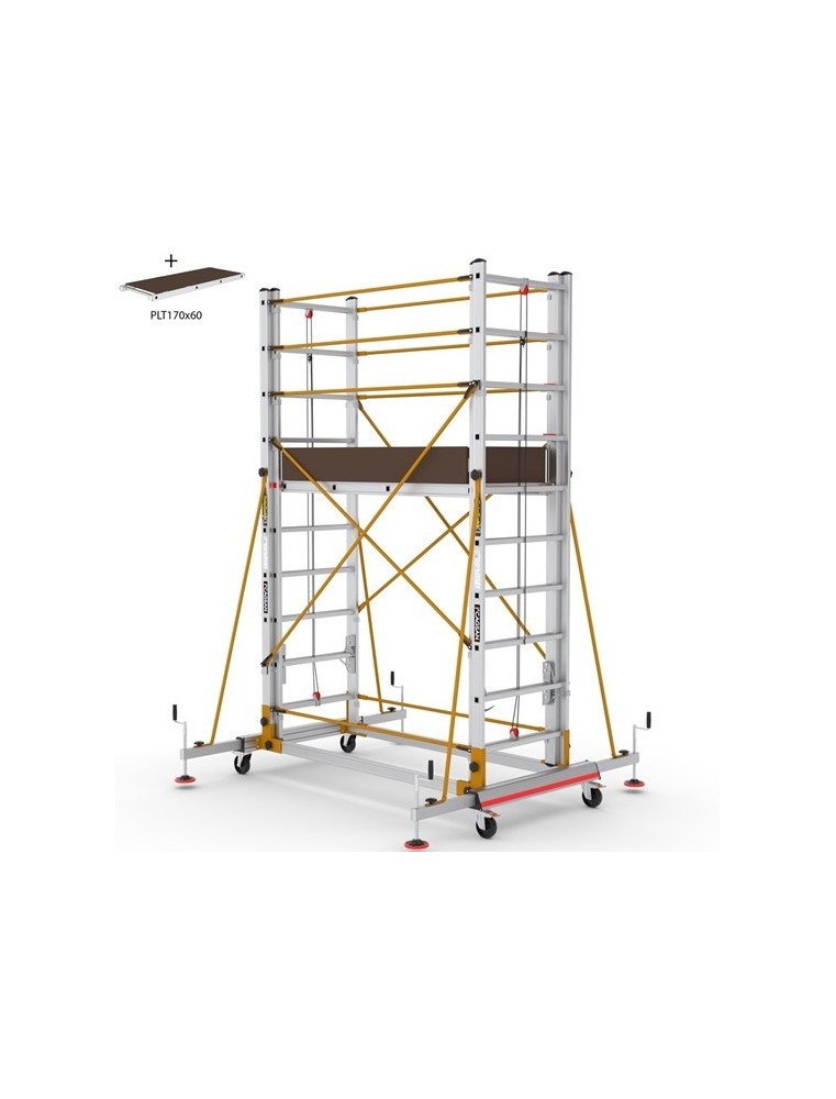 Échafaudage aluminium modulaire TeleSafe XLN S005 – 10 marches