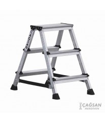 ESCABEAU ALUMINIUM 2 CÔTÉS 3 MARCHES OL3 CAGSAN