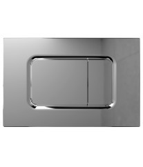 Plaque de déclenchement rectangulaire chromée SOPAL 61AQA04