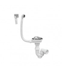 SIPHON SIMPLE EVIER INOX 90 