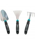 Kit 3 outils à main de jardinage acier inox GARDENA 08964-30