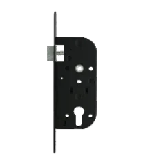 Serrure encastrée axe 50/90 GT façade noire STAP