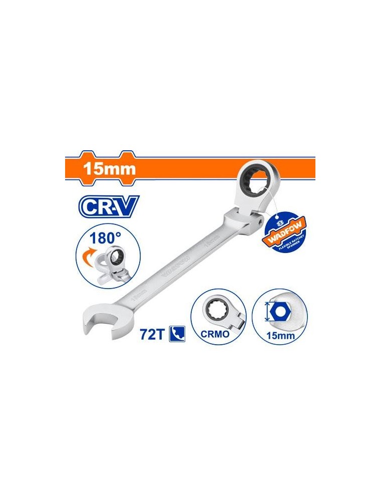 CLE MIXTE CLIQUET REVERSIBLE 15 WSA6115 WADFOW