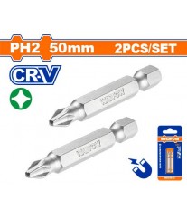 Jeu de 2 embouts PH2 x 50 mm WSV2K12 WADFOW