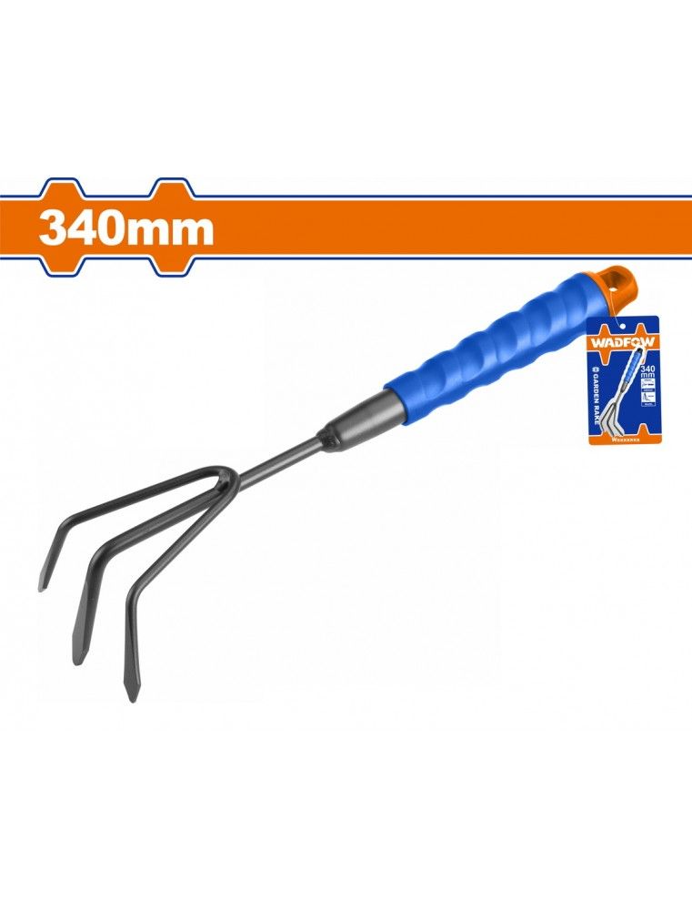 Râteau de jardin revêtement poudre 340 mm WADFOW WWK2134