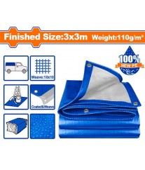 Bâche plastique 3 × 3 m WTQ1833 WADFOW
