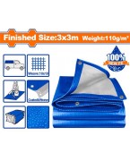 Bâche plastique 3 × 3 m WTQ1833 WADFOW