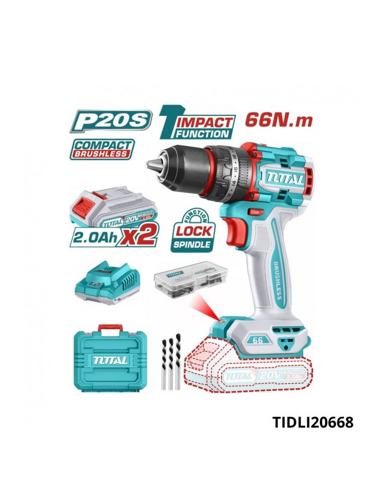 VISSEUSE PERCEUSE 20V TIDLI20668 TOTAL