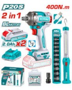 BOULONNEUSE 20V + TORCHE + ACCESSOIRES TOSLI23048 TOTAL