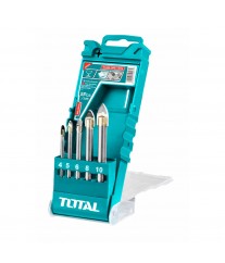 Jeu de 5 forets pour verre et carrelage TOTAL TACSD7256