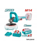 PONCEUSE A BATTERIE 4A 180MM + SAC TAPLI20181 TOTAL
