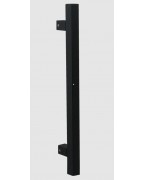 Bâton Inox Carré Noir 60 cm Stap