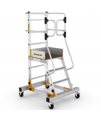 Echelle À Plate-Forme RD0012-1,5 De Magasin Aluminium