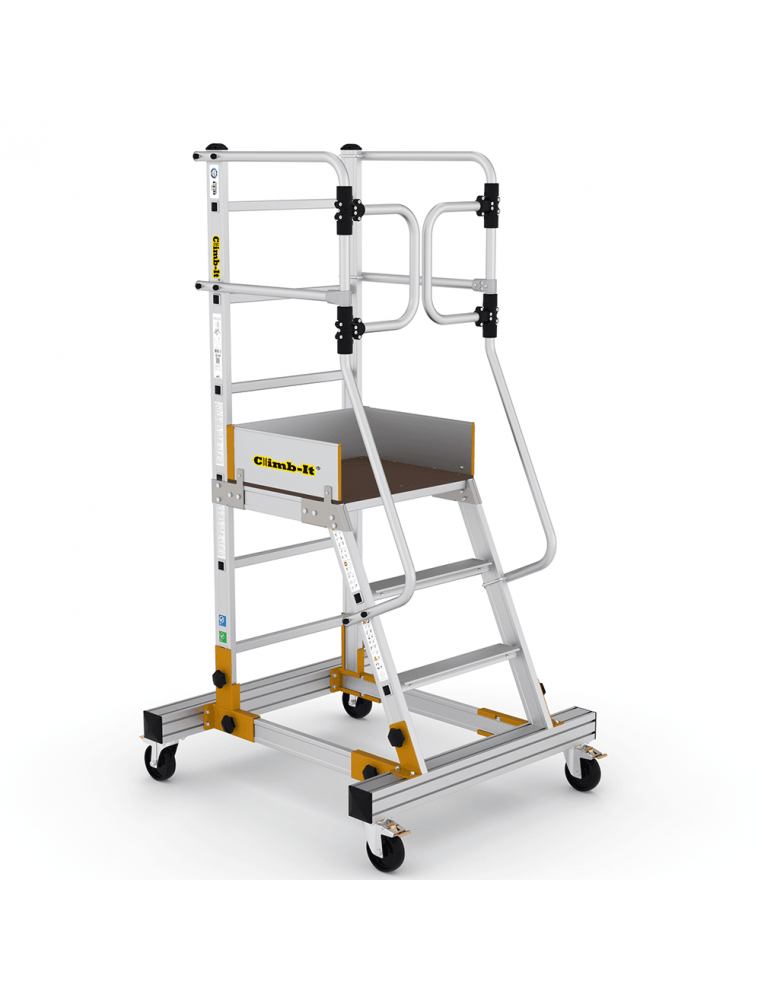 Echelle À Plate-Forme RD0012-1,5 De Magasin Aluminium