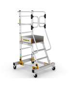 Echelle À Plate-Forme RD0012-1,5 De Magasin Aluminium