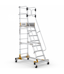Échelle À Plateforme RD0012-2 De Magasin Aluminium CAGSAN