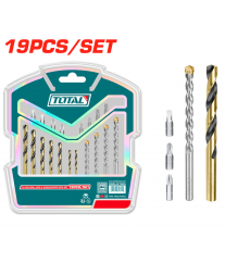ENSEMBLE DE 19 EMBOUTS+MECHES TACSDB1901 TOTAL