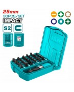 COFFRET 30 EMBOUTS 25 MM TACSD18306 TOTAL