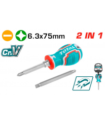 Jeu de tournevis interchangeables TOTAL THT250906 – 8 en 1