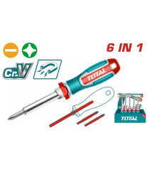 Tournevis 6 en 1 THT2506076 TOTAL