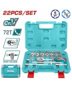 Jeu de 22 douilles 3/8″ TOTAL THT381221