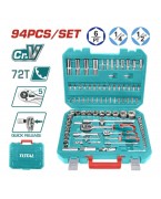 Jeu de 94 douilles 1/4″ et 1/2″ TOTAL THT421942