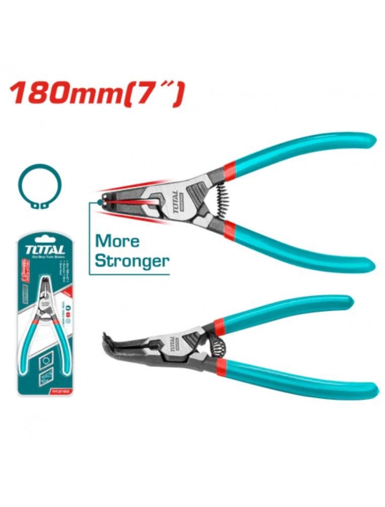 PINCE A CIRCLIPS COUDE 7" THTJ21802 TOTAL