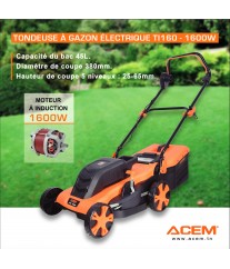 TONDEUSE GAZON 1600W 36CM ACEM TI160