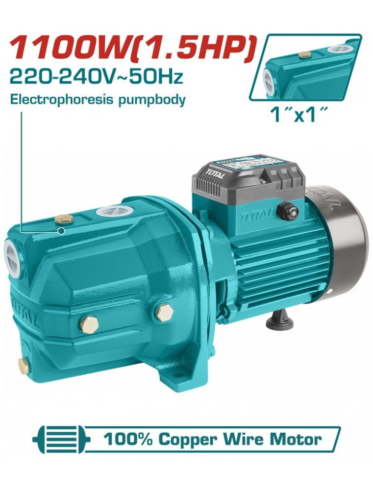 POMPE A EAU JET 1.5HP TWP311006 TOTAL