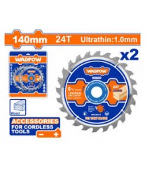 Jeu de 2 disques à bois 140 mm WADFOW WTC3K14