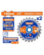 Jeu de 2 disques à bois 140 mm WADFOW WTC3K14