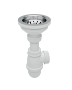 Siphon d'évier avec bonde inox Ø90 SOPAL 1970A00