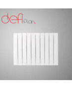 Radiateur Aluminium Plan Blanc 50/58 115W DEFI