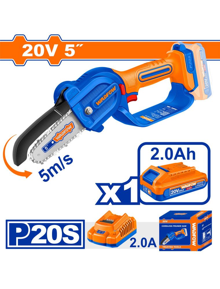 TRONCONEUSE A CHAINE 5" 20V WCLP556 WADFOW