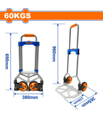 DIABLE PLIABLE 60KG 2 ROUES...