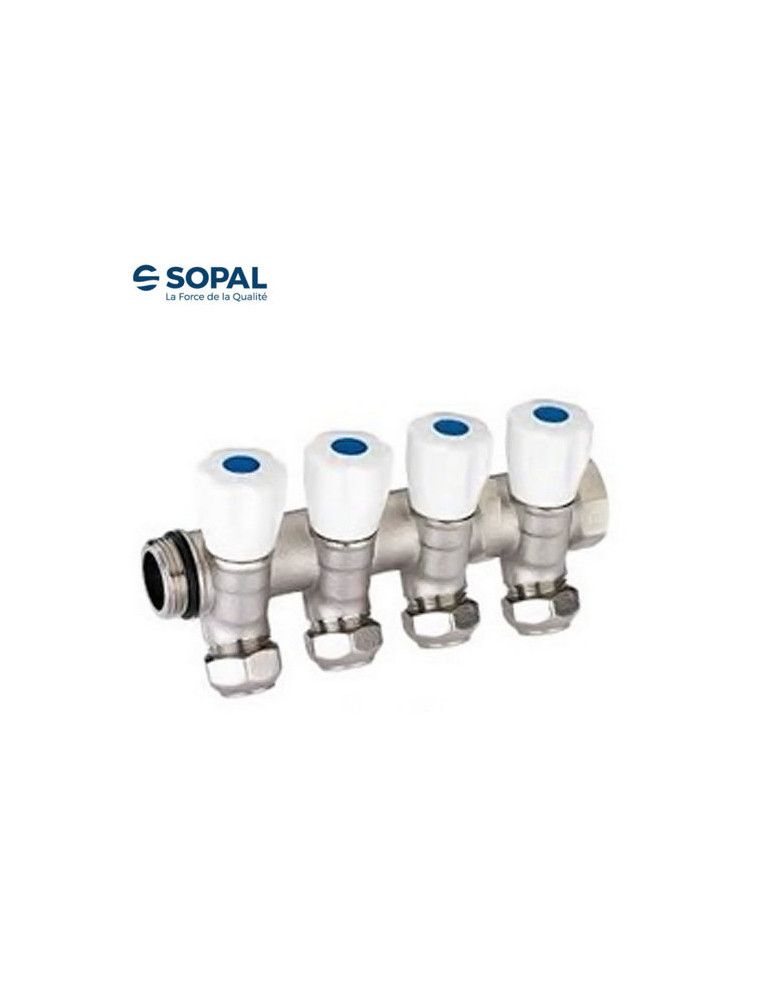 Collecteur Incliné 3 Voies 26/34 PEX 16 SOPAL