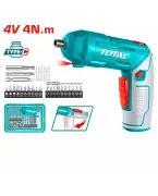Mini visseuse sans fil 4V TOTAL TSDLI04425 – Couple 4 Nm